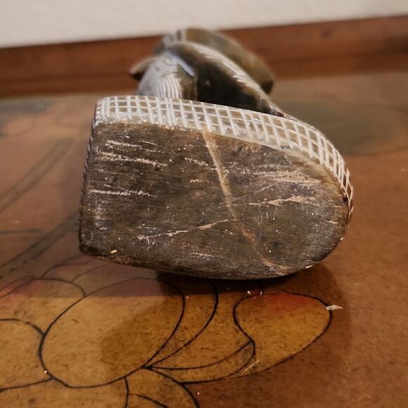 Horus Falcon Soapstone Statue Hand Carved - Picture 12 of 13